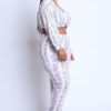 Tie Dye Off-Shoulder Jogger Set – Purple Multi