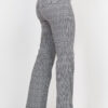 Plaid Cut-out Top & Pants Set – Black/White