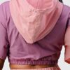 Colorblock Pants Set with Hoodie and Detachable Bottom – Mauve