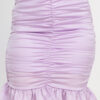 Halter Crop Top & Ruched Mini Skirt Set – Lavender