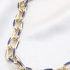 Polished Color Metal Oval Link Necklace – Vibrant Hues