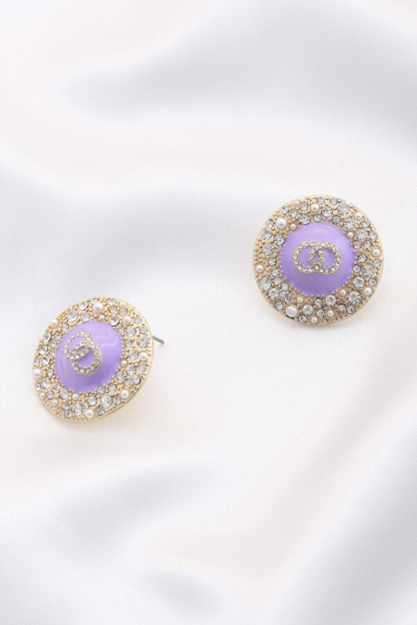 Double Circle Round Metal Earring – Double Hoop