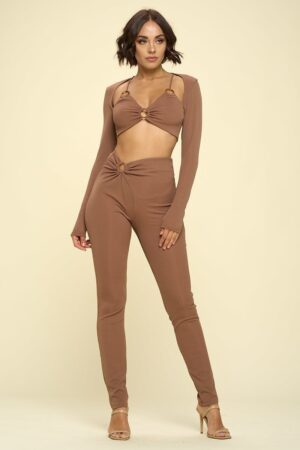 Bikini Top – Solid Latte 2-Piece Swimwear