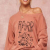 Garment-Dyed French Terry Sweatshirt – Leopard RARR Graphic