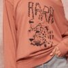 Garment-Dyed French Terry Sweatshirt – Leopard RARR Graphic