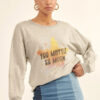 Vintage Star Graphic Sweatshirt – Heather Grey