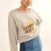 Vintage Star Graphic Sweatshirt – Heather Grey