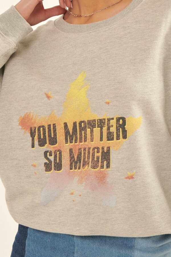 Vintage Star Graphic Sweatshirt – Heather Grey
