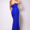 Strapless Sweetheart Mermaid Maxi Dress – Royal