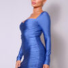 Sweetheart Pleated Front Mini Dress – Denim