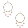 Clay Ball Charm Round Bead Earrings – 2-inch Color Mix