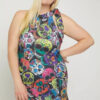 Sugar Skull Sublimation Tunic – Halterneck Racerback Plus Size