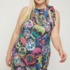 Sugar Skull Sublimation Tunic – Halterneck Racerback Plus Size