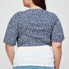 Plus-Size Ditsy Floral Cropped Bolero Cardigan – Denim