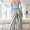 Ribbed Off-Shoulder Long-Sleeve Bodysuit – Heather Grey