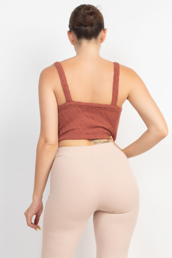 Geometric Cami & Puff-Sleeve Blazer Set – Smokey Mauve