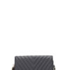 Tassel Crossbody Bag with Double Metal Stitching