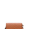 Tassel Crossbody Bag with Double Metal Stitching