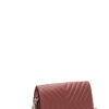 Tassel Crossbody Bag with Double Metal Stitching