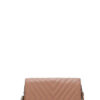 Tassel Crossbody Bag with Double Metal Stitching