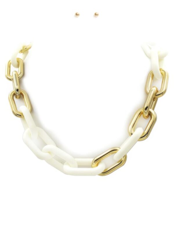 Oval Link Necklace – Oval Chain, 18″ Length