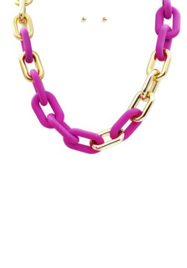 Oval Link Necklace – Oval Chain, 18″ Length