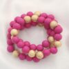 Metal Wood Bead Bracelet – Mixed Metal & Natural Wood