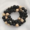 Metal Wood Bead Bracelet – Mixed Metal & Natural Wood