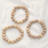 Metal Wood Bead Bracelet – Mixed Metal & Natural Wood
