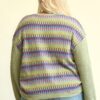 Plus Size Mixed-Knit Drop-Shoulder Top – Sage