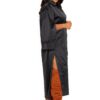 Cape Sleeve Shirt Dress – Plus Size, Black