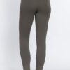 Mid-Rise Ponte Skinny Pants with Seagull Waist – New Olive