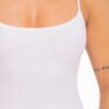 Cami Mini Dress with Open Back – White