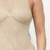Pointelle Stitch Romper – Stone