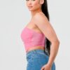 Super Stretch Mesh Layered Corset Bustier – Pink