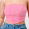 Super Stretch Mesh Layered Corset Bustier – Pink