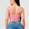 Super Stretch Mesh Layered Corset Bustier – Pink