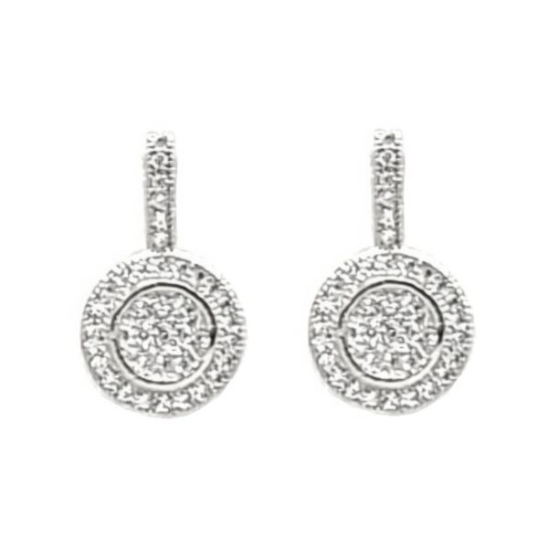 Round Crystal Stud Earrings – Gold or Silver
