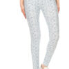 High-Waist Yoga-Style Banded Knit Leggings – Multi Print