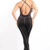 Overlock Line Jumpsuit – Black