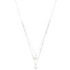 Double Star Crystal Layered Necklace in Gold or Rhodium