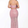 Sequin Maxi Dress with X-Back & Cowl Neck