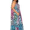 Printed Voluminous Maxi Dress – Multi-Color (Plus Size)