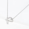 Cloud Pendant Necklace – Gold- or Rhodium-Dipped