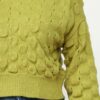 Checker Knit Sweater Top in Avocado – Cozy Checker Design