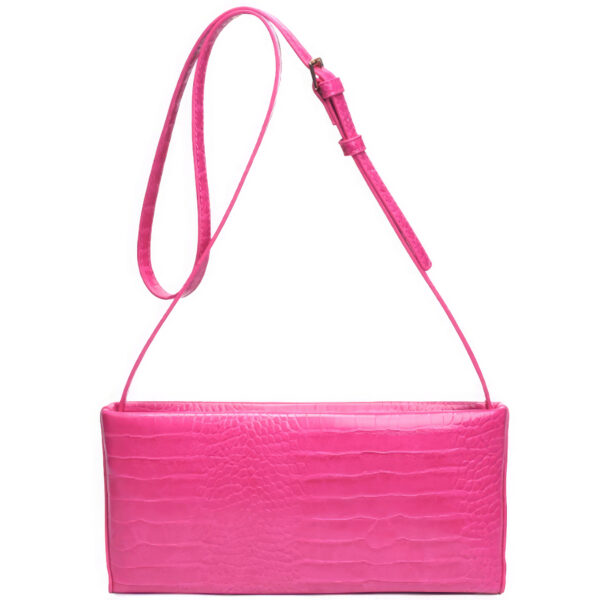 Mandy Croc Handle Crossbody Bag – Vegan Leather