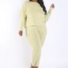 Back Strap Point Set – Open-Back Plus-Size Set in Lime