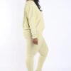 Back Strap Point Set – Open-Back Plus-Size Set in Lime