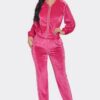 Jogger Set with Pearl Trim – Hot Pink
