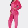 Jogger Set with Pearl Trim – Hot Pink